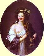 elisabeth vigee-lebrun Portrait of Mme D'Aguesseau. oil painting